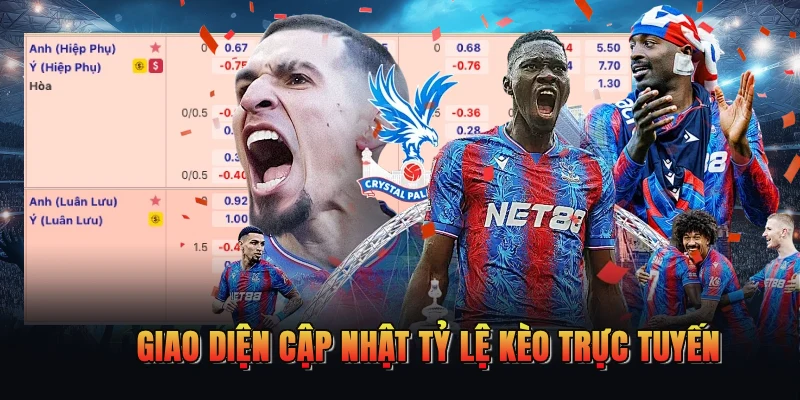 Giao diện cập nhật tỷ lệ kèo trực tuyến