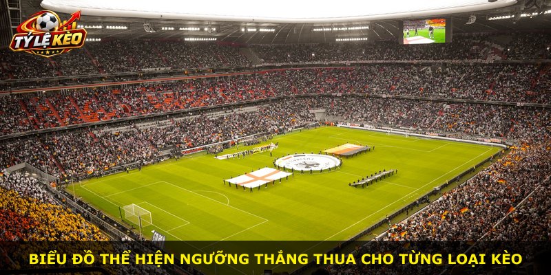 Biểu đồ thể hiện ngưỡng thắng thua cho từng loại kèo